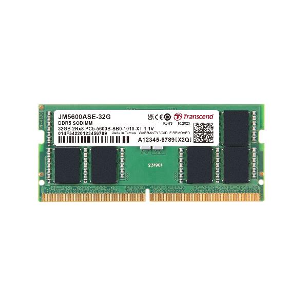 Transcend 32GB JM DDR5 5600 SO-DIMM 2RX8 CL46